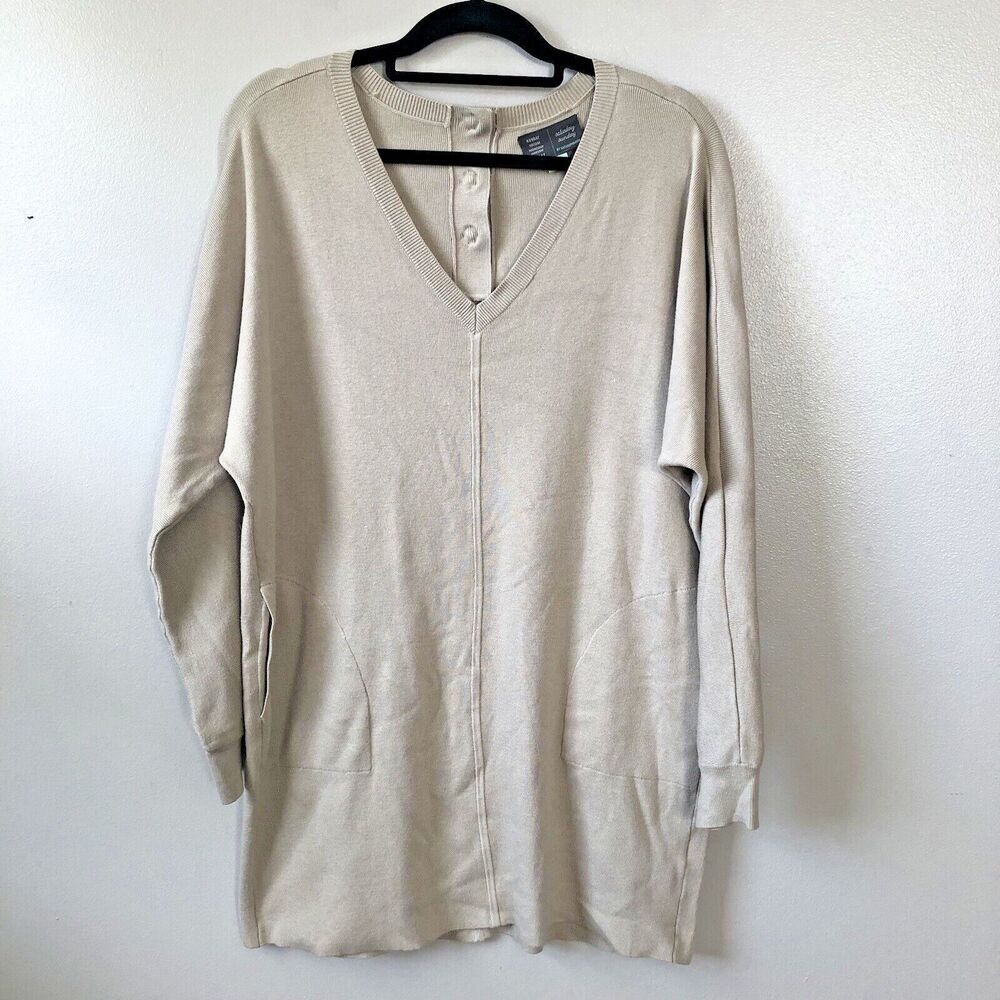 Anthropologie Saturday Sunday Chrissy Mini Sweater Dress Small Pockets Casual
